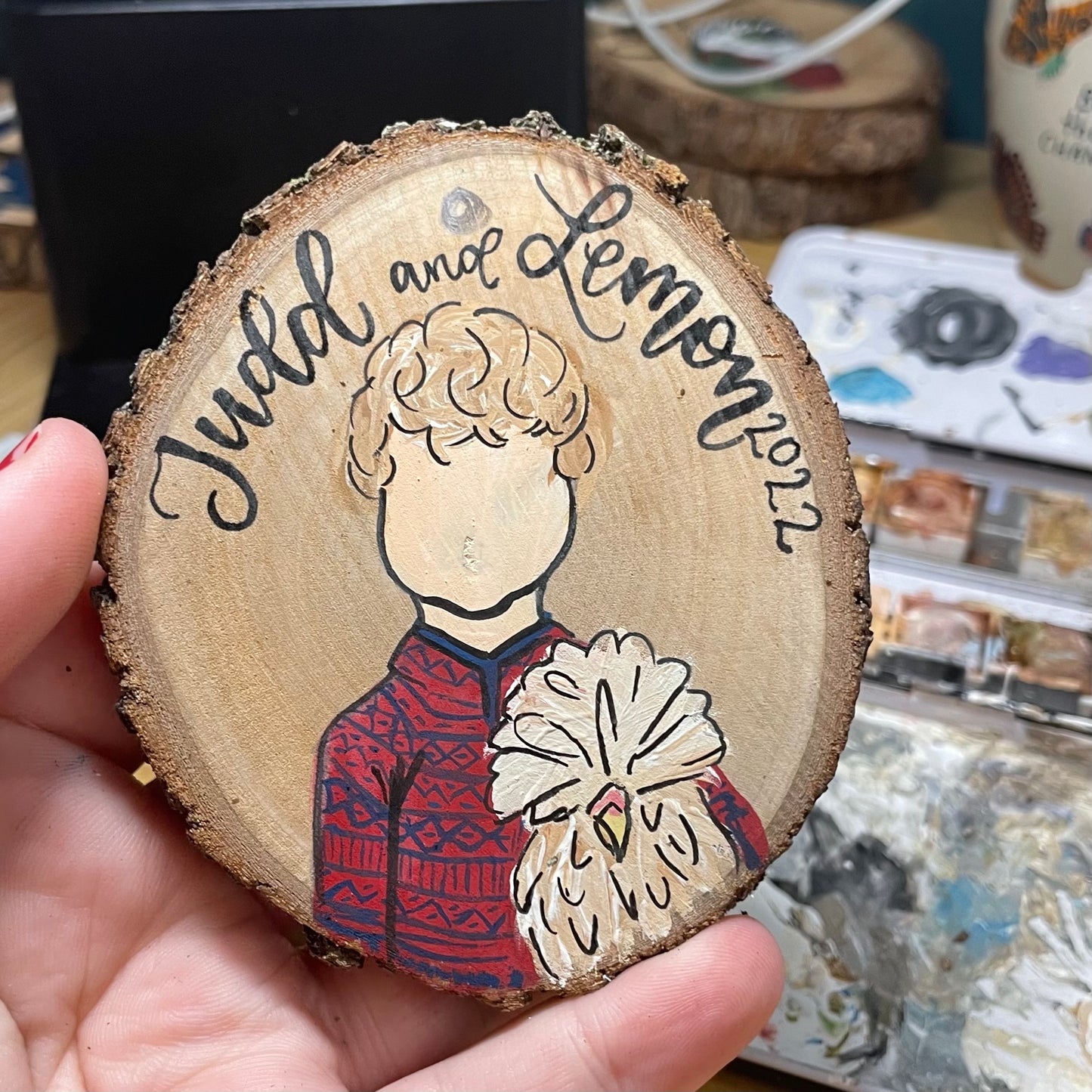 Family portrait ornament