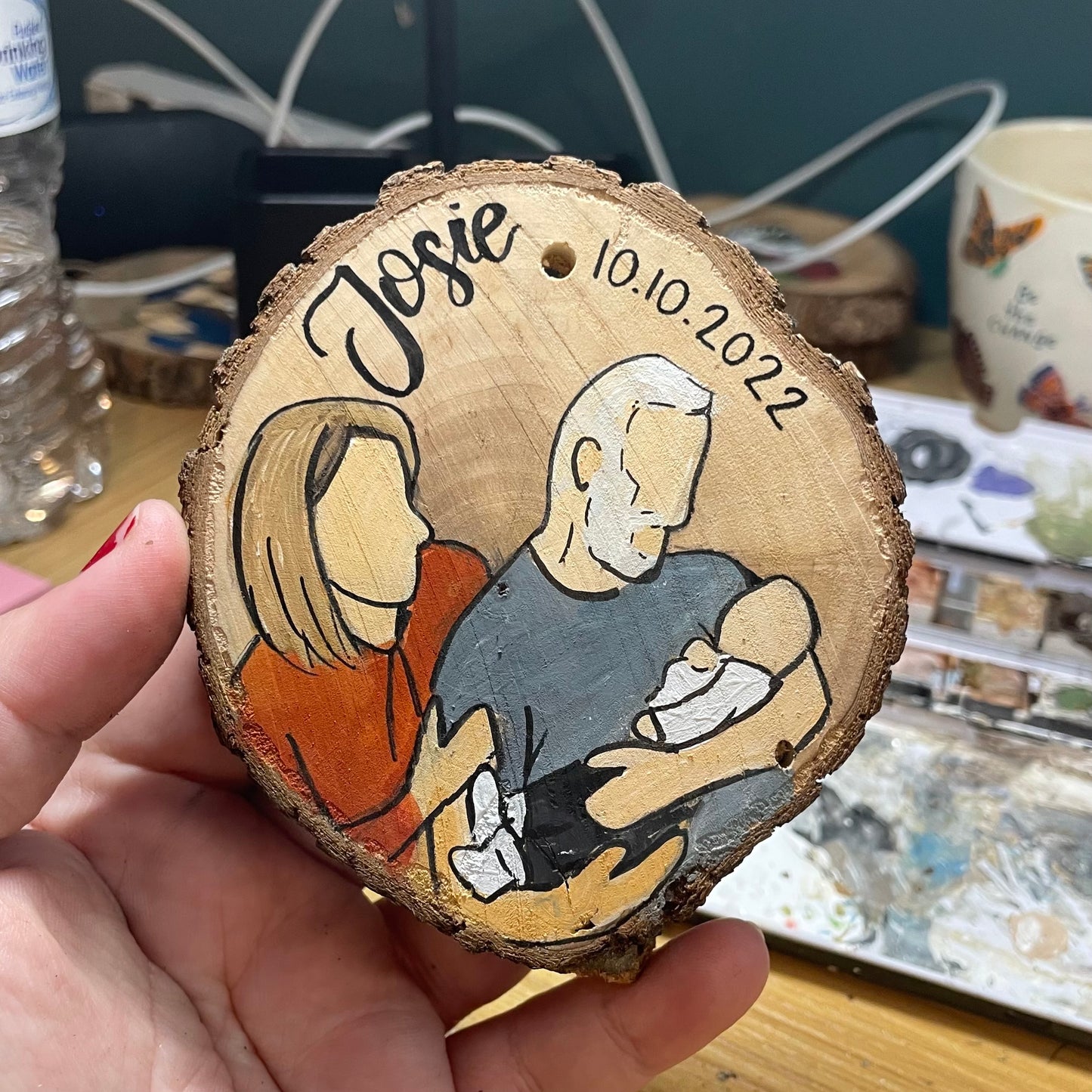 Family portrait ornament