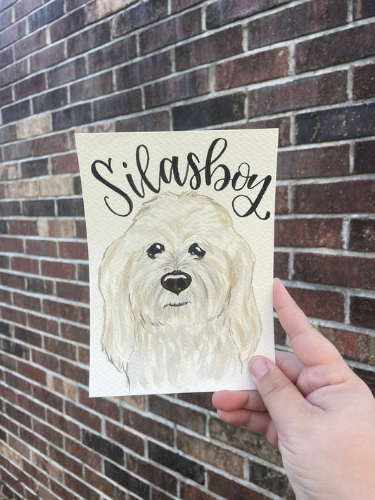 Watercolor Pet Portrait